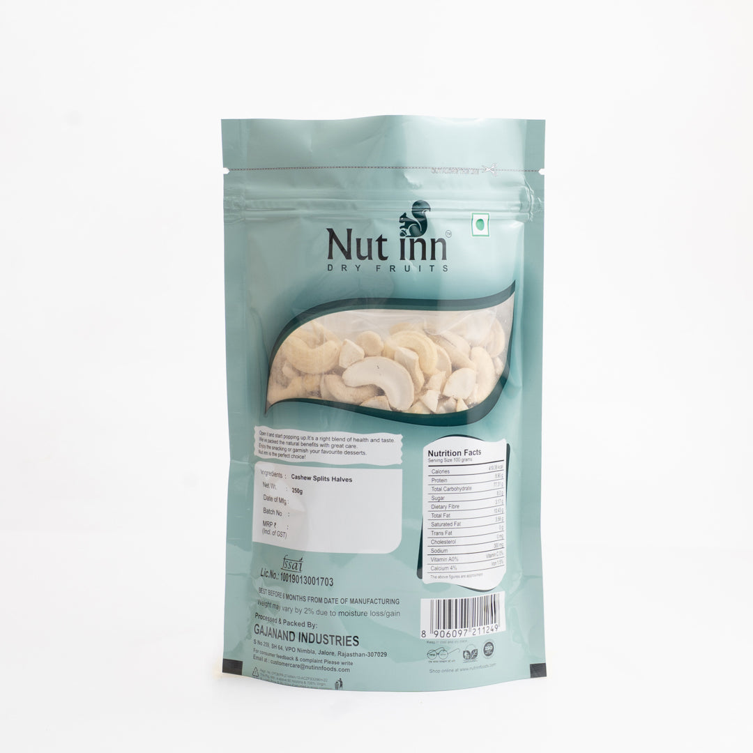 Cashew Splits (Halves) (250gm)