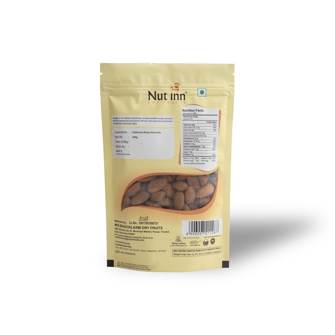 Californian Almonds Royal (250gm)