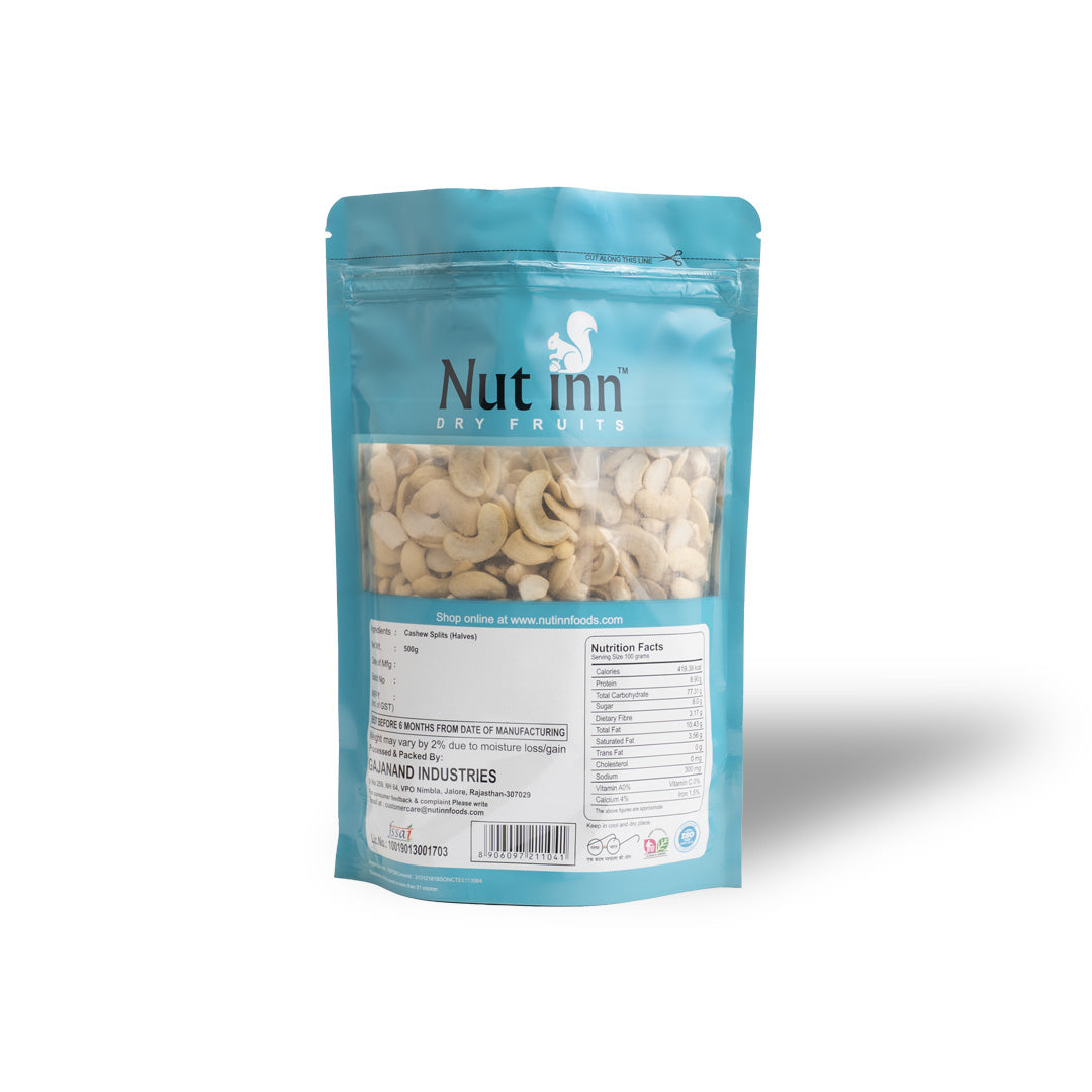 Cashew Splits (Halves) (500gm)